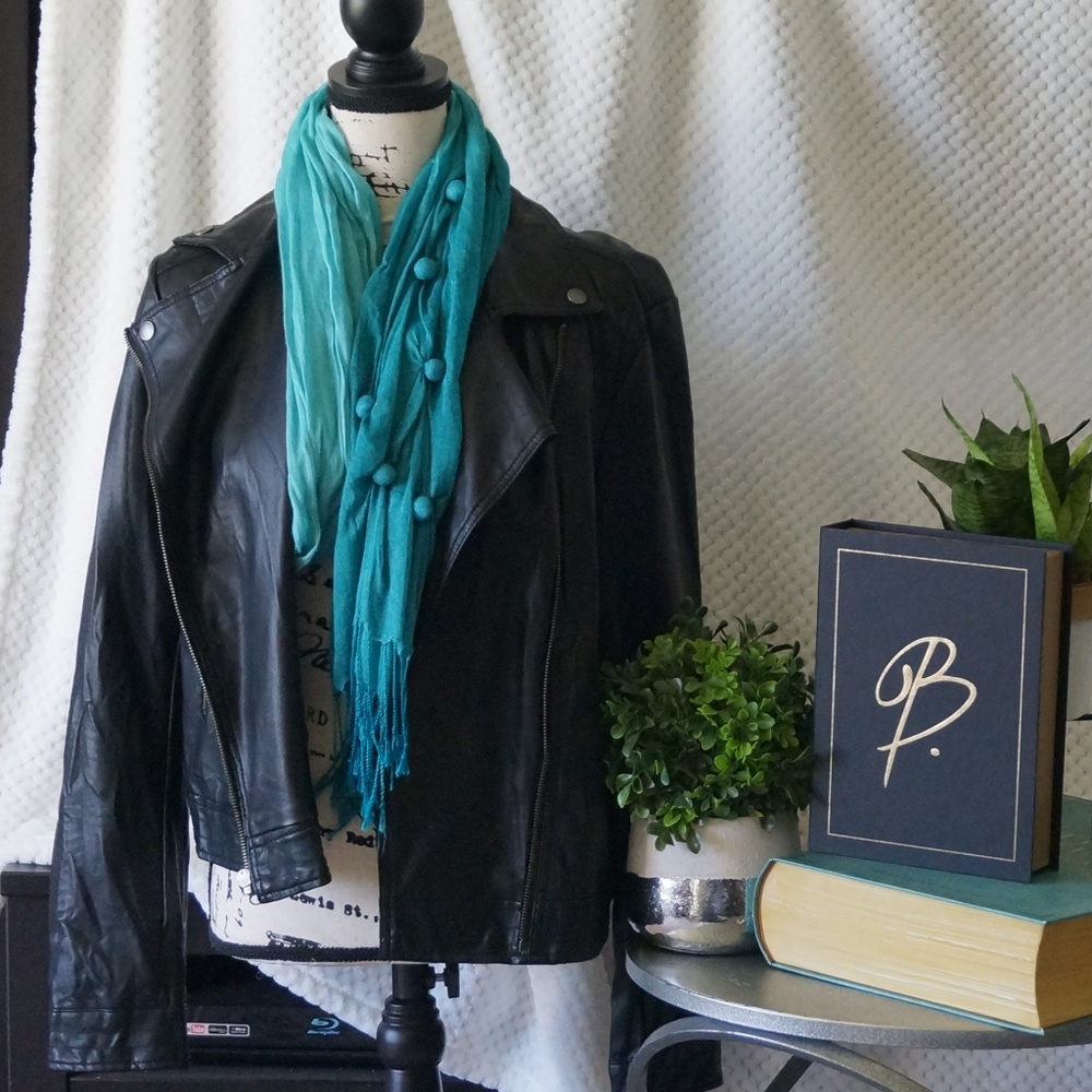 Rock & Republic Black Moto Jacket XL